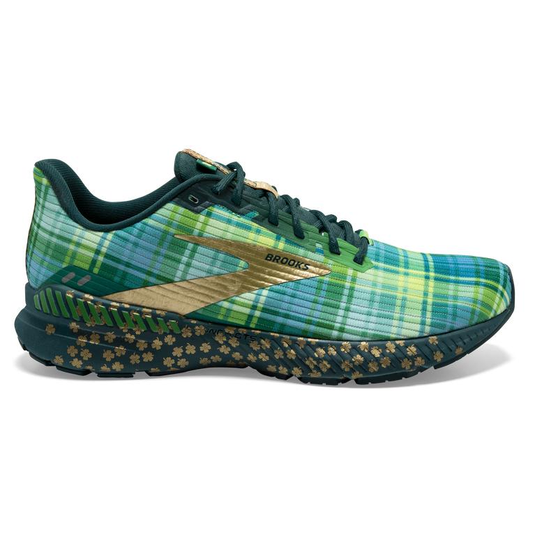 Brooks Launch GTS 8 Energy-Return Women's Road Running Shoes - Fern Green/Metallic Gold/Deep Teal (4